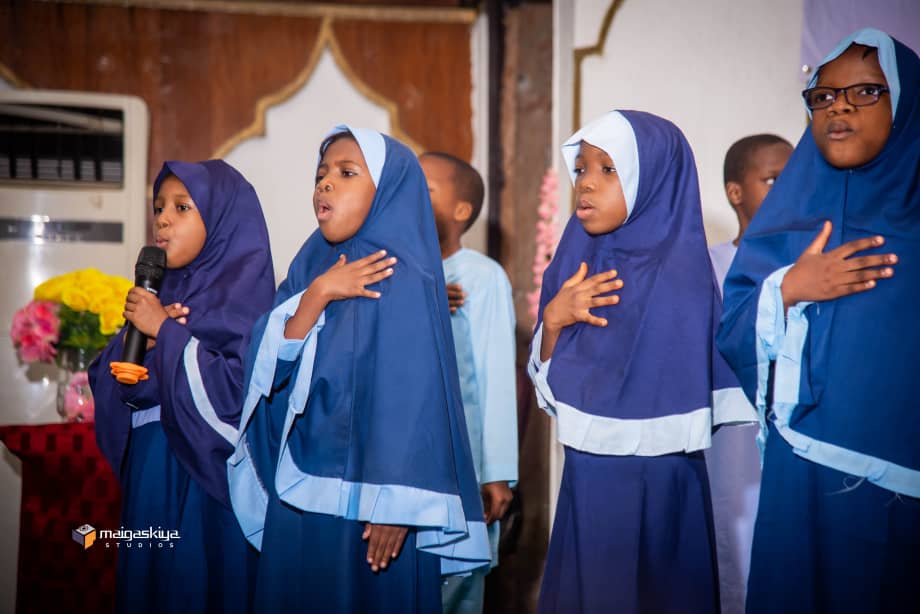 Students studying in classroom